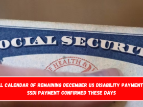 Full Calendar of remaining December US disability payments – SSDI payment confirmed these days