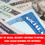 Official list of Social Security reforms starting January 1, 2025—clear warning for retirees