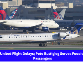 United Flight Delays; Pete Buttigieg Serves Food to Passengers