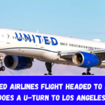 A United Airlines flight headed to Hawaii does a U-turn to Los Angeles.