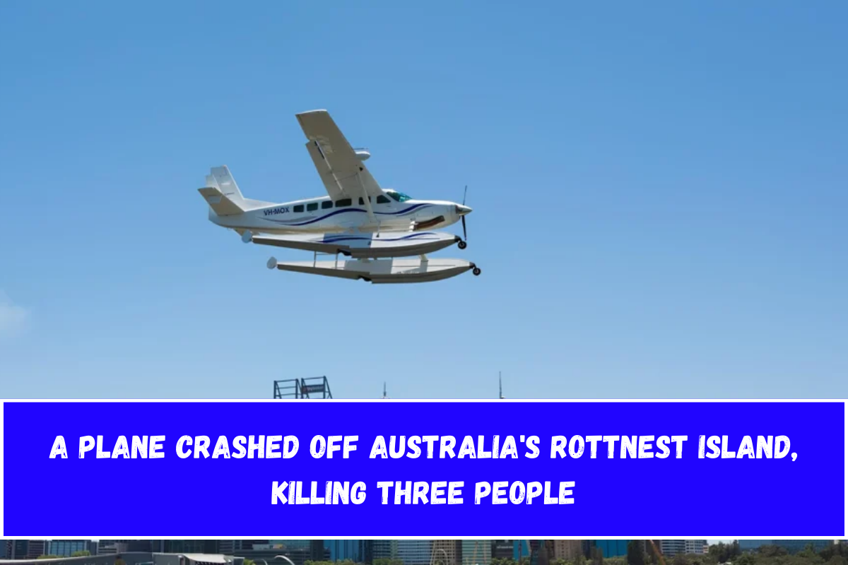 A plane crashed off Australia's Rottnest Island, killing three people