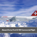 Aboard Swiss First CS100 Commercial Flight