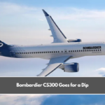 Bombardier CS300 Goes for a Dip