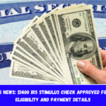 Breaking News $1400 IRS Stimulus Check Approved for 2025 - Eligibility and Payment Details