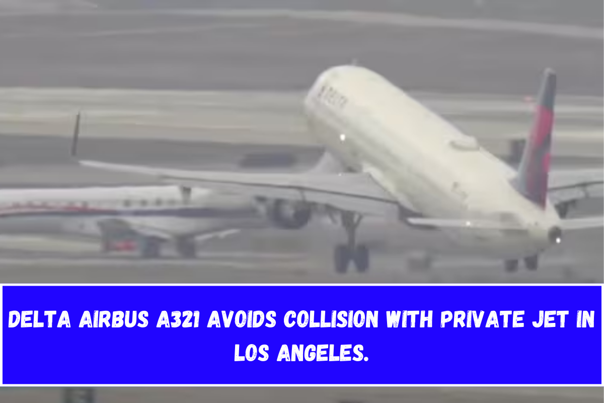 Delta Airbus A321 Avoids Collision with Private Jet in Los Angeles.