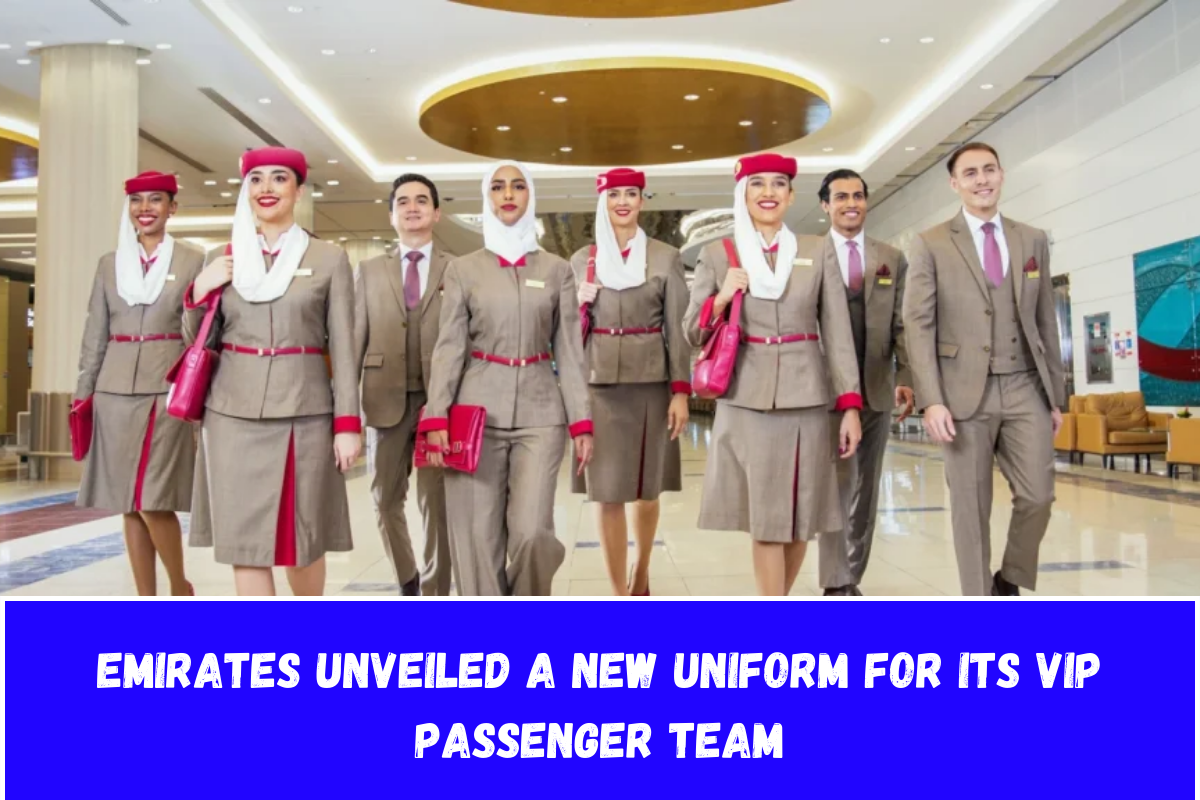 Emirates unveiled a new uniform for its VIP passenger team