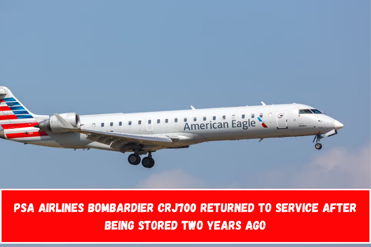 PSA Airlines Bombardier CRJ700 Returned To Service After Being Stored Two Years Ago