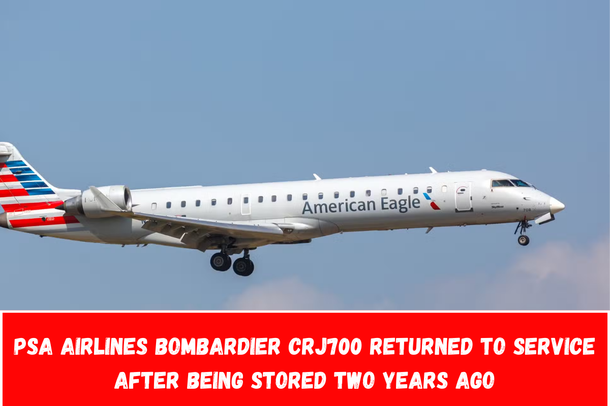 PSA Airlines Bombardier CRJ700 Returned To Service After Being Stored Two Years Ago