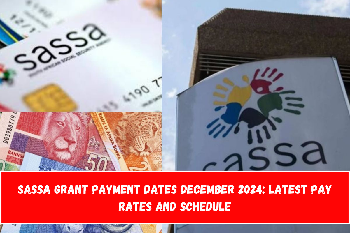 SASSA Grant Payment Dates December 2024 Latest Pay Rates and Schedule