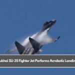 Sukhoi SU-35 Fighter Jet Performs Acrobatic Landing