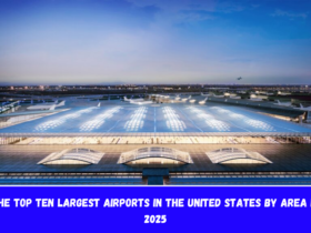 The top ten largest airports in the United States by area in 2025