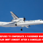 WestJet refuses to compensate a passenger who drove to a Taylor Swift concert after a cancelled flight