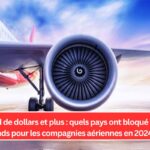 1,7 milliard de dollars et plus : quels pays ont bloqué le plus de fonds pour les compagnies aériennes en 2024 ?