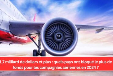 1,7 milliard de dollars et plus : quels pays ont bloqué le plus de fonds pour les compagnies aériennes en 2024 ?