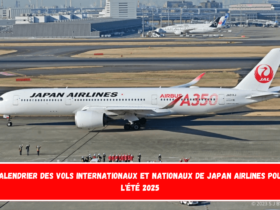 Calendrier des vols internationaux et nationaux de Japan Airlines pour l'été 2025