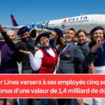 Delta Air Lines versera à ses employés cinq semaines de bonus d'une valeur de 1,4 milliard de dollars