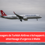 Des passagers de Turkish Airlines s'échappent après un atterrissage d'urgence à Malte