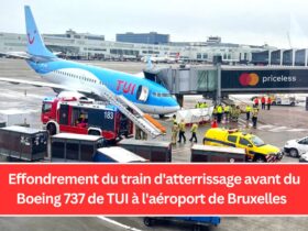 Effondrement du train d'atterrissage avant du Boeing 737 de TUI à l'aéroport de Bruxelles