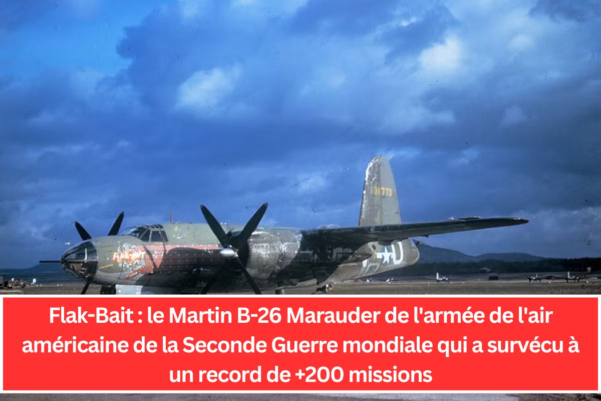 Flak-Bait : le Martin B-26 Marauder de l'armée de l'air américaine de la Seconde Guerre mondiale qui a survécu à un record de +200 missions