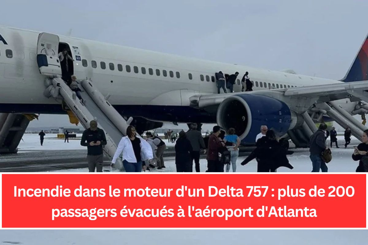 Incendie dans le moteur d'un Delta 757 : plus de 200 passagers évacués à l'aéroport d'Atlanta