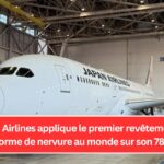 Japan Airlines applique le premier revêtement en forme de nervure au monde sur son 787