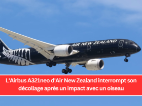 L'Airbus A321neo d'Air New Zealand interrompt son décollage après un impact avec un oiseau