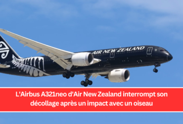 L'Airbus A321neo d'Air New Zealand interrompt son décollage après un impact avec un oiseau