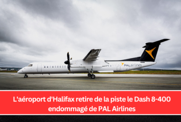 L'aéroport d'Halifax retire de la piste le Dash 8-400 endommagé de PAL Airlines