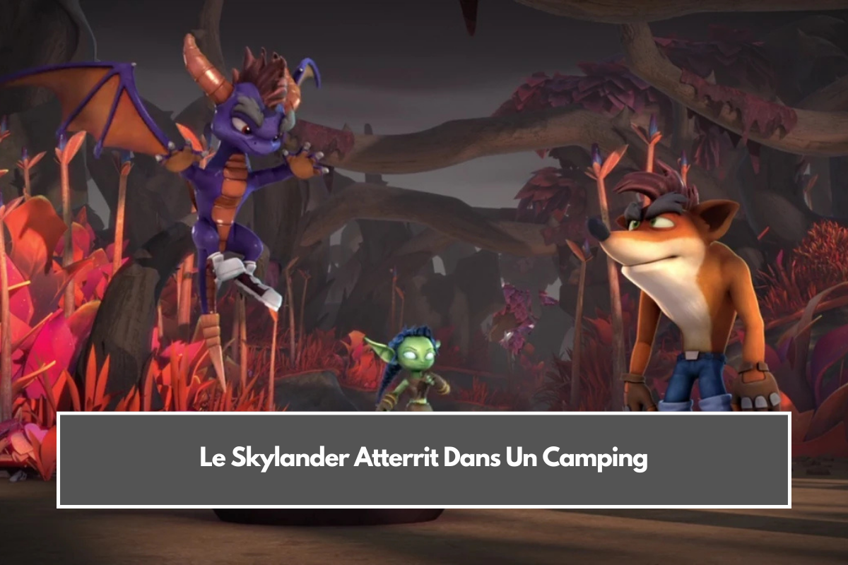 Le Skylander Atterrit Dans Un Camping