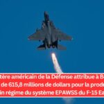 Le ministère américain de la Défense attribue à Boeing un contrat de 615,8 millions de dollars pour la production à plein régime du système EPAWSS du F-15 Eagle