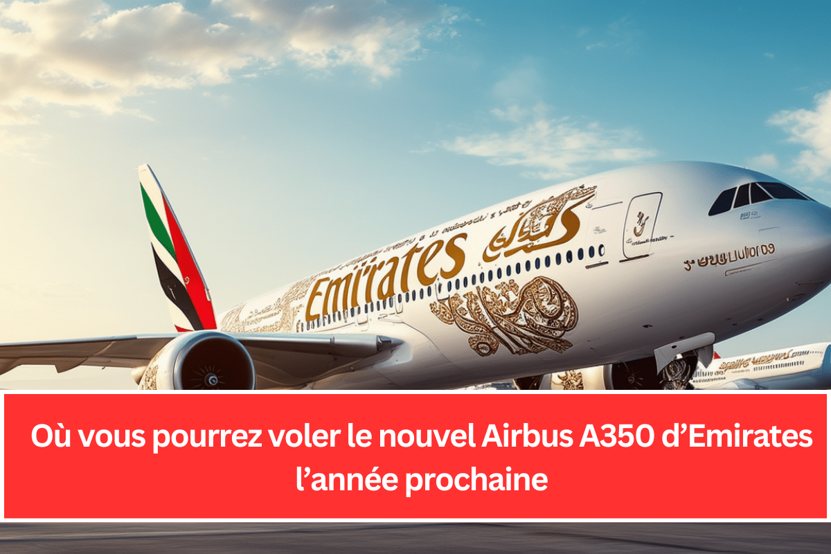 Où vous pourrez voler le nouvel Airbus A350 d’Emirates l’année prochaine