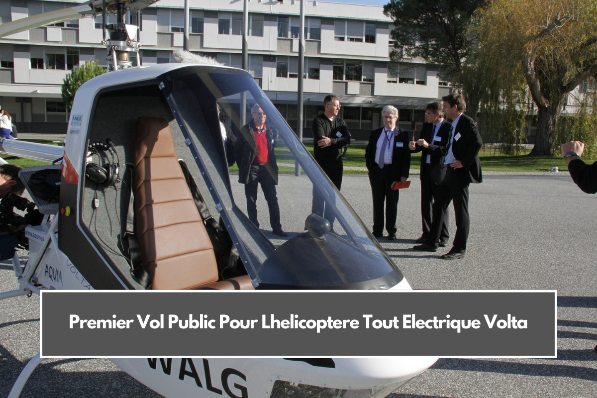 Premier Vol Public Pour Lhelicoptere Tout Electrique Volta