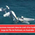 Trois personnes meurent dans le crash d'un hydravion au large de l'île de Rottnest, en Australie