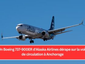 Un Boeing 737-900ER d'Alaska Airlines dérape sur la voie de circulation à Anchorage