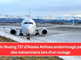 Un Boeing 737 d'Alaska Airlines endommagé par des mécaniciens lors d'un roulage