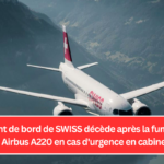 Un agent de bord de SWISS décède après la fumée d'un Airbus A220 en cas d'urgence en cabine