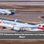 Un vol 737 d'American Airlines fait demi-tour vers l'aéroport de Miami