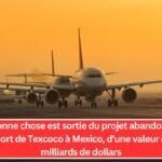 Une bonne chose est sortie du projet abandonné de l'aéroport de Texcoco à Mexico, d'une valeur de 13,3 milliards de dollars