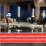 Une conduite d'eau a éclaté au terminal 2 de l'aéroport de Bengaluru, inondant les bureaux de la compagnie aérienne