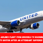 A United Airlines flight from Brussels to Washington was diverted to Boston after an attendant suffered a stroke.