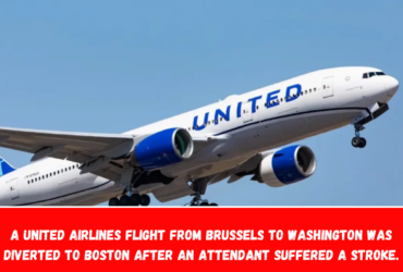 A United Airlines flight from Brussels to Washington was diverted to Boston after an attendant suffered a stroke.