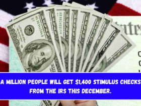 A million people will get $1,400 stimulus checks from the IRS this December.