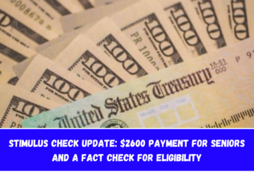 Stimulus Check Update: $2600 Payment for Seniors and a Fact Check for Eligibility