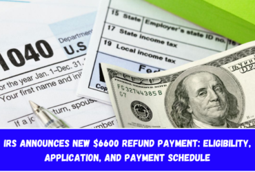 IRS Announces New $6600 Refund Payment: Eligibility, Application, and Payment Schedule