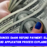 IRS Announces $6600 Refund Payment Eligibility and Application Process Explained