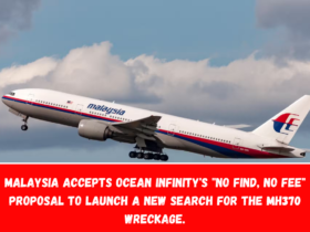 Malaysia accepts Ocean Infinity's No Find, No Fee proposal to launch a new search for the MH370 wreckage.