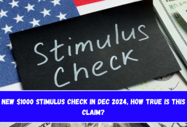 New $1000 Stimulus Check in Dec 2024, How true is this claim