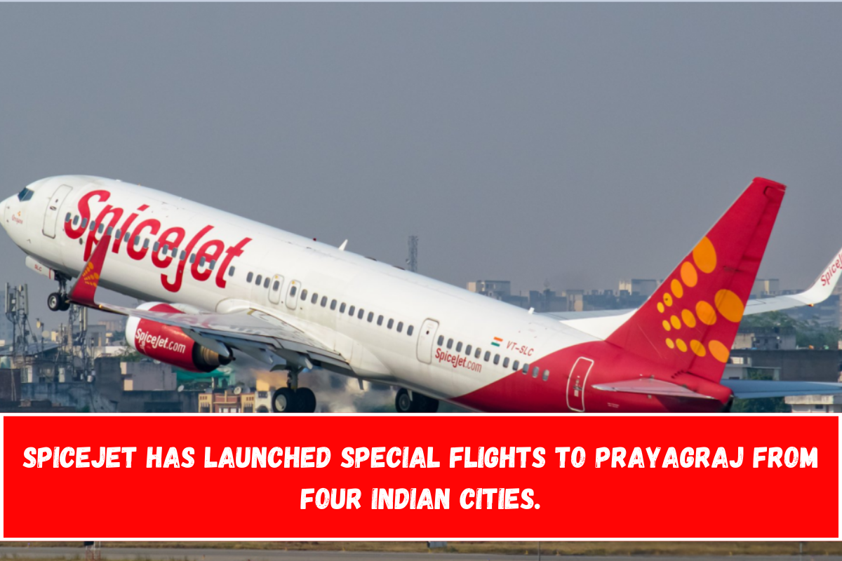 SpiceJet has launched special flights to Prayagraj from four Indian cities.