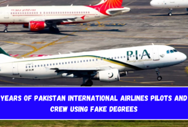 Years of Pakistan International Airlines Pilots and Crew Using Fake Degrees