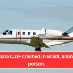 A Cessna CJ1+ crashed in Brazil, killing one person.